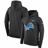 Men's Detroit Lions Anthracite Nike Crucial Catch Performance Hoodie,baseball caps,new era cap wholesale,wholesale hats